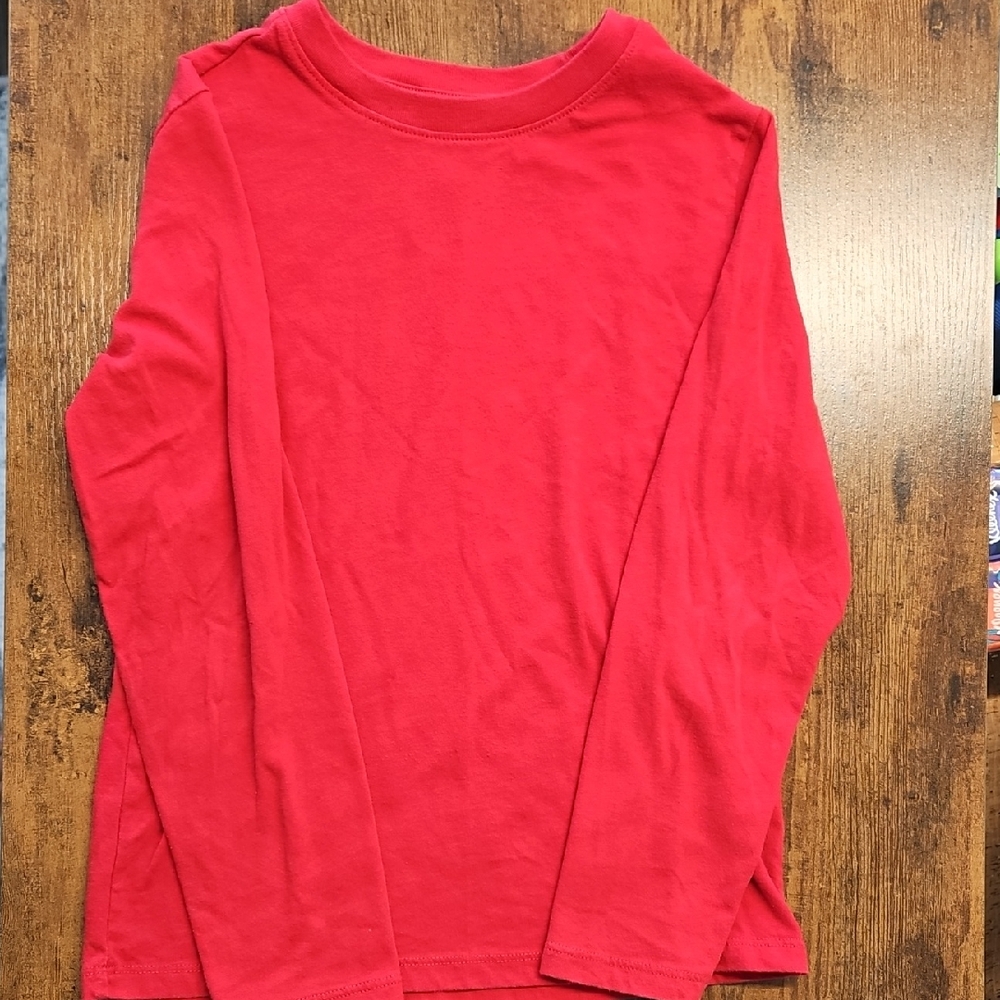 Boys Small Red Cat & Jack Long Sleeve Shirt